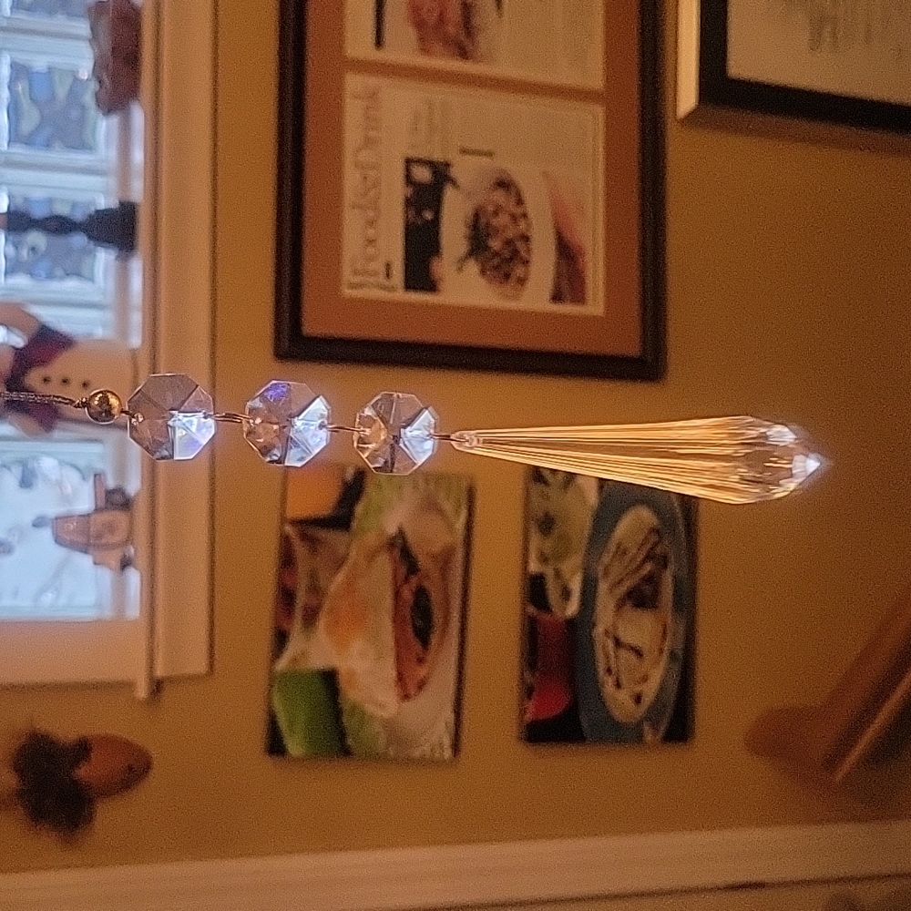 Set of 5 Christmas hanging crystals - Picture 4 of 10